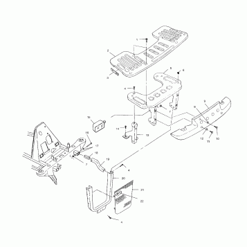 FRONT RACK and BUMPER MOUNTING - A00CH33AC (4959905990A009)