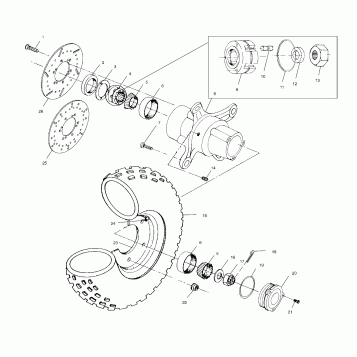 FRONT WHEEL - A00CH33AC (4959905990B008)