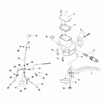 CONTROLS - MASTER CYLINDER/BRAKE LINE - A00CH33AC (4959905990B011)