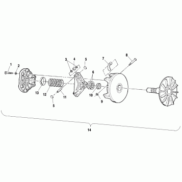 DRIVE CLUTCH - A00CH33AC (4959905990C004)