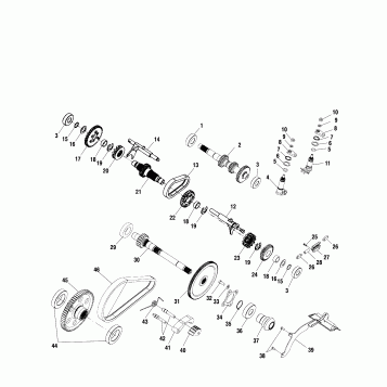 GEARCASE (Internal Components) - A00CH33AC (4959905990C013)