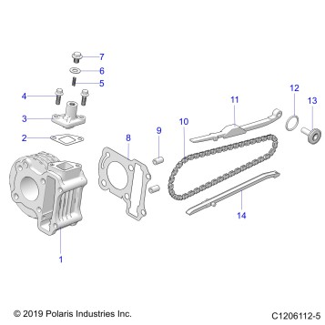 ENGINE, CYLINDER - A23HBBO7B3/B7 (C1206112-5)