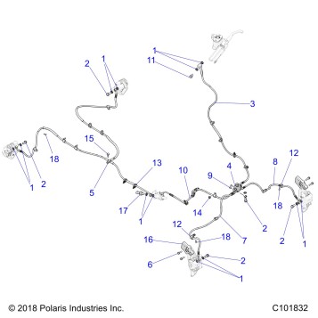 BRAKES, BRAKE LINES - A24SLZ95AH (C101832)