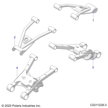 SUSPENSION, REAR CONTROL ARMS - A26SEE50B1/B4 (C0211229-3)