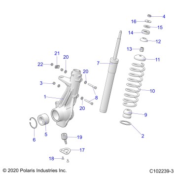 SUSPENSION, FRONT STRUT - A24S6E57A1 (C102239-3)