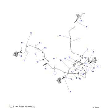 BRAKES, BRAKE LINES - A26SJR57AG (C102666)