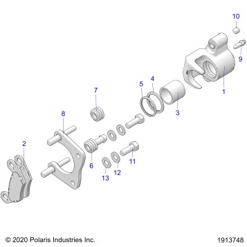 BRAKES, REAR CALIPER - A26SDA57A7 (1913748)