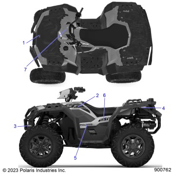BODY, DECALS, GRAPHIC - A24SLZ95AH (900762-01)