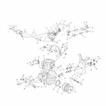 ENGINE MOUNTING - A01CH50AD (4960026002A013)