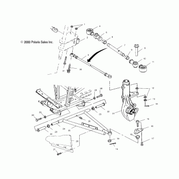 A-ARM/STRUT MOUNTING - A01CH50AD (4960026002C001)