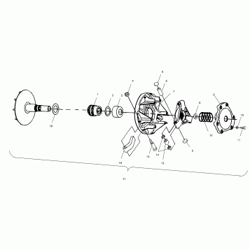 DRIVE CLUTCH - A01CH50AD (4960026002C002)