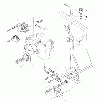 REAR BRAKE/FOOT PEDAL - A01CH50AD (4960026002C009)
