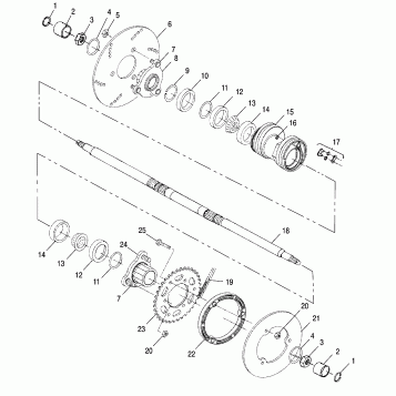 REAR HOUSING - A00AA32AB (4960076007B009)