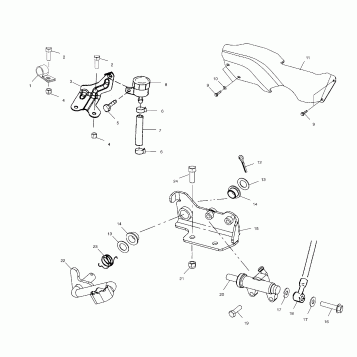 REAR BRAKE MASTER CYLINDER - A00AA32AB (4960076007B013)