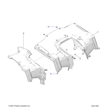 BODY, REAR CAB - A22SDE57A4/B4 (C0211587)