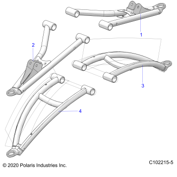 SUSPENSION, FRONT A-ARMS - A25SXM95AL (C102215-5)