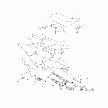 REAR CAB - A01BA25CA (4963666366A004)