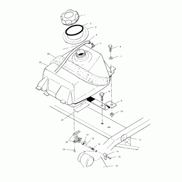 FUEL TANK - A01BA25CA (4963666366A010)