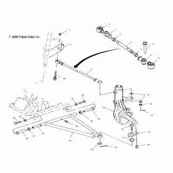 A-ARM/STRUT MOUNTING - A01BA25CA (4963666366B002)