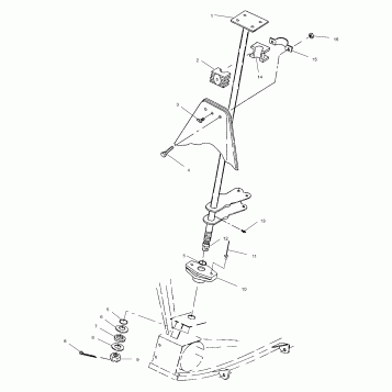 STEERING POST - A01BA25CA (4963666366B004)