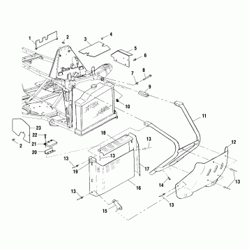 FRONT BUMPER and SHIELDS - A01BA50AA (4963716371A005)
