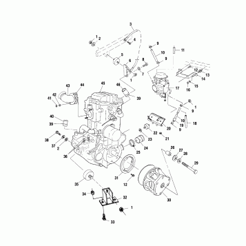 ENGINE MOUNTING - A01BA50AA (4963716371A011)