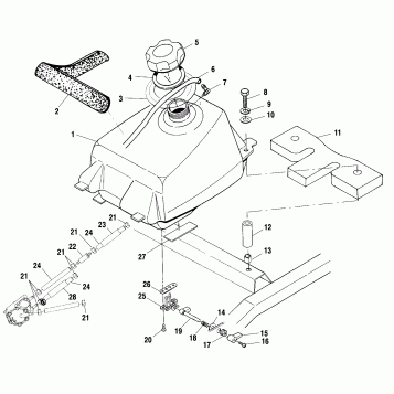 FUEL TANK - A01BA50AA (4963716371A013)