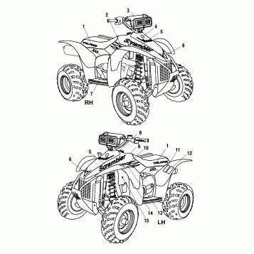 DECALS - A01BA50AA (4963716371A014)