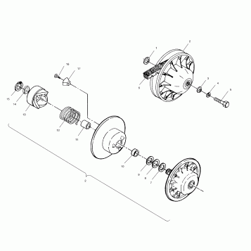 DRIVEN CLUTCH - A01BA50AA (4963716371B012)