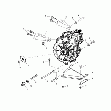 GEARCASE MOUNTING - A01BA50AA (4963716371B013)
