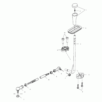 GEAR SELECTOR - A01BA50AA (4963716371C008)