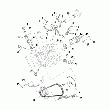 INTAKE and EXHAUST - A01BA50AA (4963716371D005)