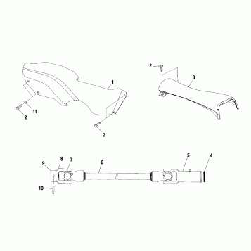 PROP SHAFT - A01BG50AA (4963766376B001)