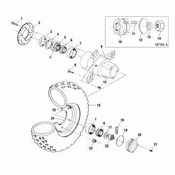 FRONT WHEEL - A01BG50AA (4963766376B005)