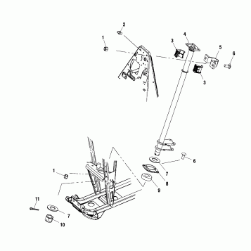 STEERING POST - A01BG50AA (4963766376B009)