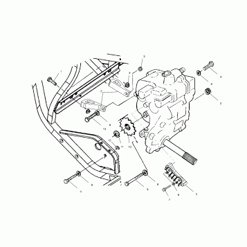 GEARCASE MOUNTING - A01BG50AA (4963766376B014)