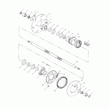 REAR HOUSING - A01BG50AA (4963766376C004)