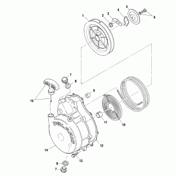 RECOIL STARTER - A01BG50(AA)(AB) (4963766376D007)