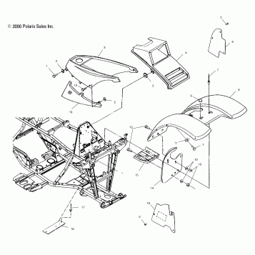 FRONT CAB - A01AA32AA (4963816381A003)