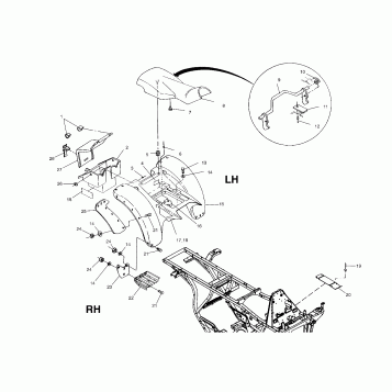 REAR CAB - A01AA32AA (4963816381A004)
