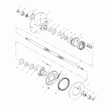 REAR HOUSING - A01AA32AA (4963816381B009)