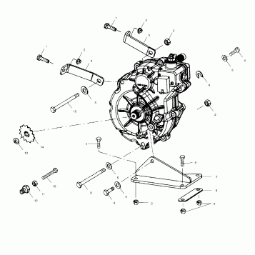 GEARCASE MOUNTING - A01AA32AA (4963816381C005)
