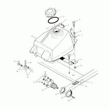 FUEL TANK - A01AG25CA (4963866386A009)