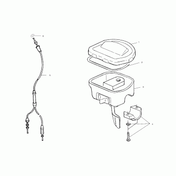 CONTROLS - THROTTLE ASM./CABLE - A01AG25CA (4963866386B004)