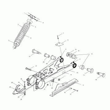 SWING ARM/SHOCK MOUNTING - A01AG25CA (4963866386B009)
