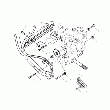 GEARCASE MOUNTING - A01AG25CA (4963866386B013)
