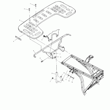 REAR RACK MOUNTING - A01CG38CA (4963916391A005)
