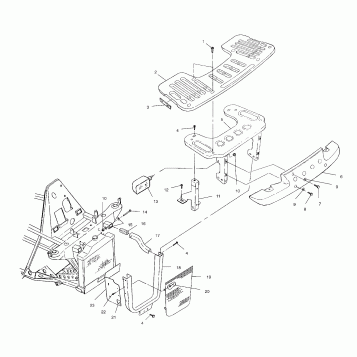 FRONT RACK and BUMPER MOUNTING - A01CG38CA (4963916391A007)