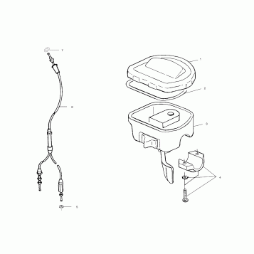 CONTROLS - THROTTLE ASM./CABLE - A01CG38CA (4963916391B006)