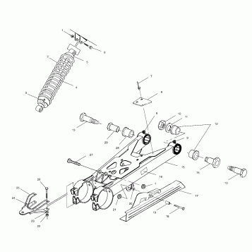 SWING ARM/SHOCK MOUNTING - A01CG38CA (4963916391B011)